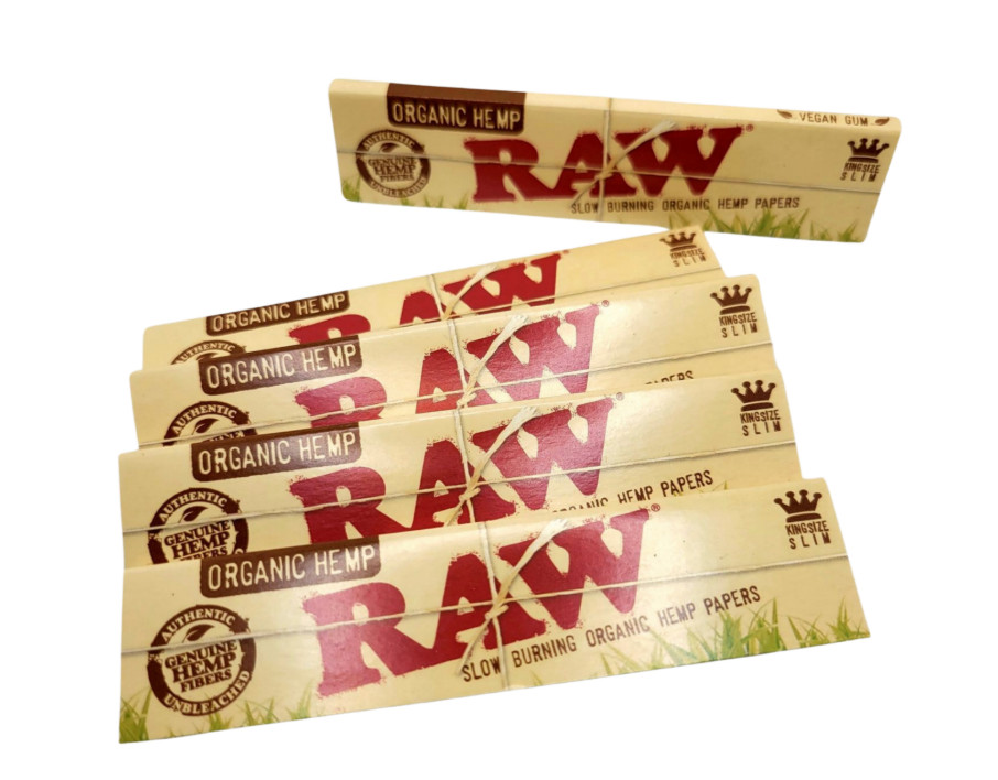 RAW (KING SIZE SLIM SLOW BURING ORGANIC HEMP PAPERS)